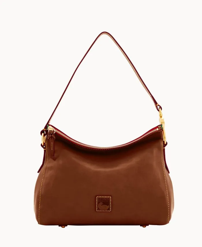 Florentine Laurel Hobo Chestnut Woman Dooney and Bourke Shoulder Bags