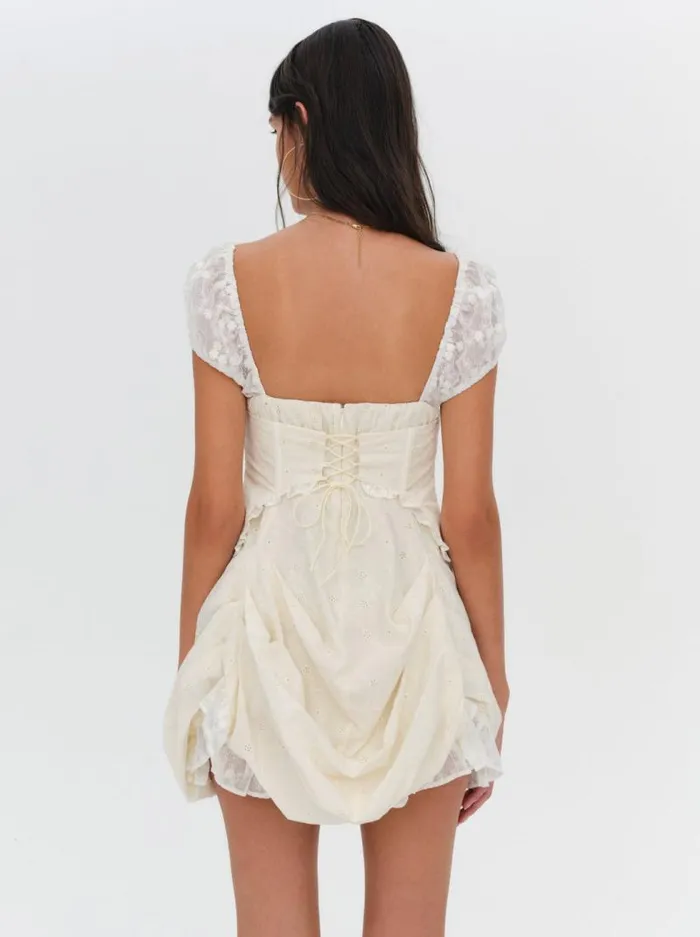 For Love and Lemons Dresses Morgan Mini Dress Beige 8211 Women For Love and Lemons Dresses Morgan Mini Dress Beige 8211 Women