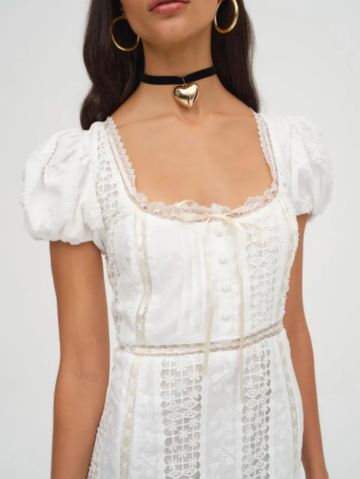 For Love and Lemons Dresses Tracy Mini Dress White 8211 Women For Love and Lemons Dresses Tracy Mini Dress White 8211 Women