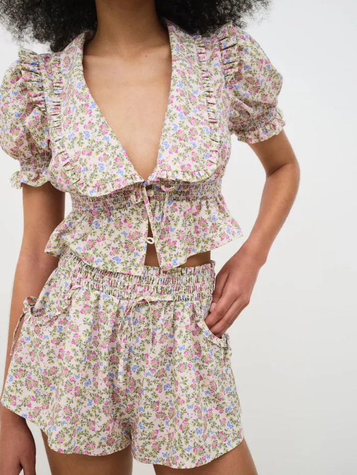 For Love and Lemons Lingerie Baby Butterflies Sleep Top Multi 8211 Women