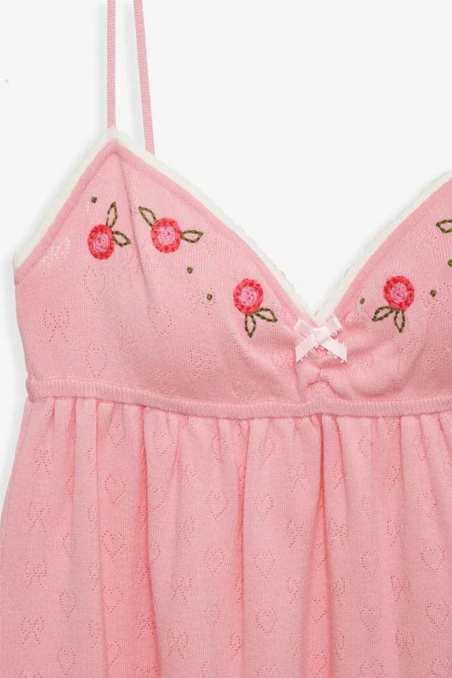 For Love and Lemons Lingerie Isabel Knit Slip Dress Pink 8211 Women For Love and Lemons Lingerie Isabel Knit Slip Dress Pink 8211 Women