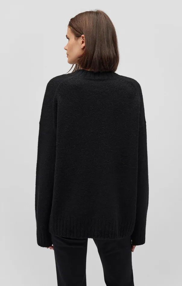 Fuzzy Sweater In Black Women Mavi Jeans Sweaters Fuzzy Sweater In Black Women Mavi Jeans Sweaters