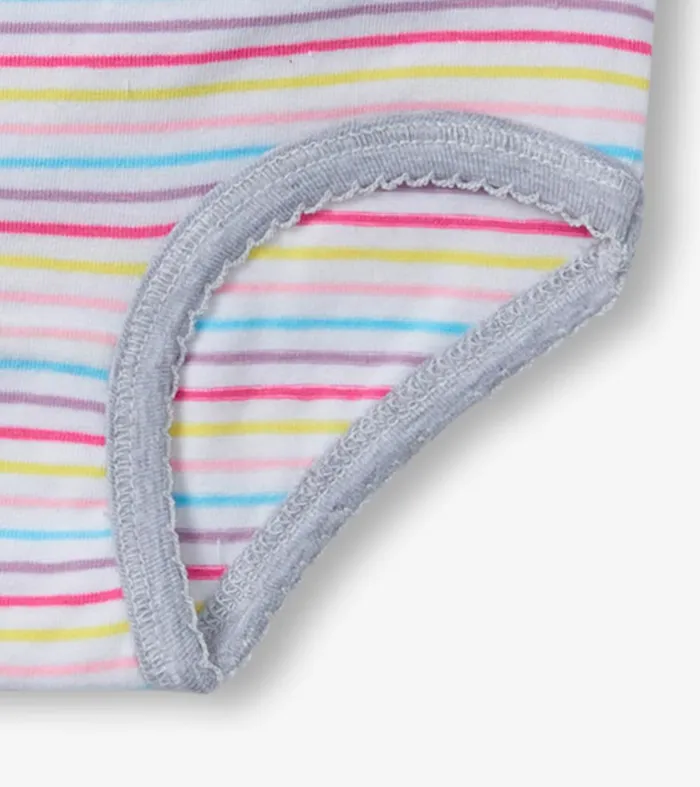Girls Vibrant Stripes 3 Pack Hipster Underwear Hatley