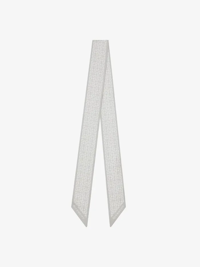 Givenchy 4G Bandeau In Silk Marble Grey Women Scarves