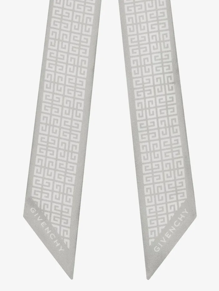 Givenchy 4G Bandeau In Silk Marble Grey Women Scarves Givenchy 4G Bandeau In Silk Marble Grey Women Scarves