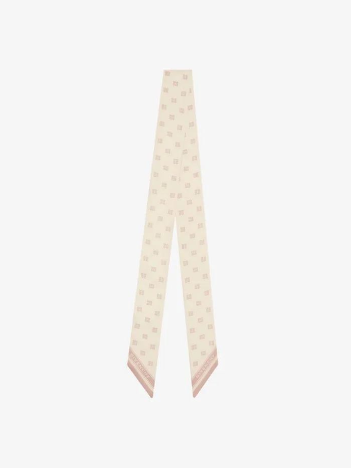 Givenchy Bandeau In 4G Silk Ecru Women Scarves