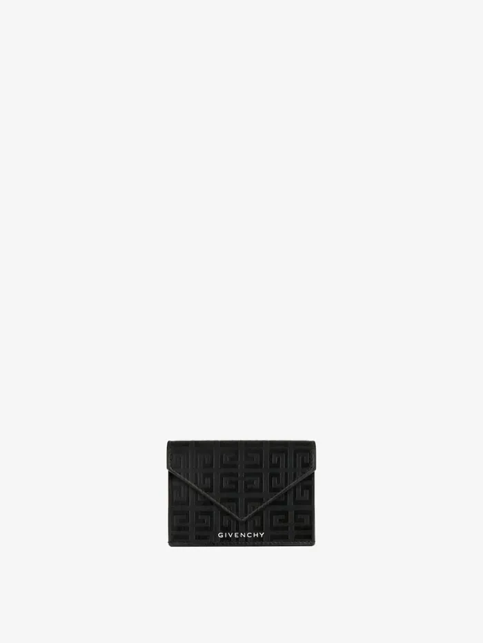 Givenchy GCut Wallet In 4G Leather Black Women Wallets and Card Holders