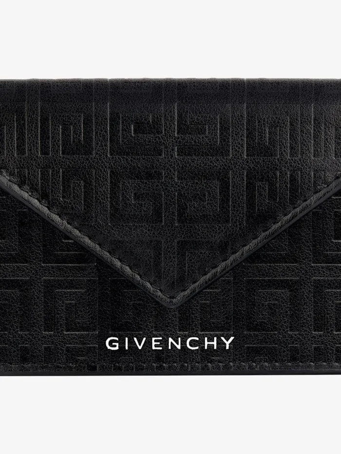 Givenchy GCut Wallet In 4G Leather Black Women Wallets and Card Holders Givenchy GCut Wallet In 4G Leather Black Women Wallets and Card Holders