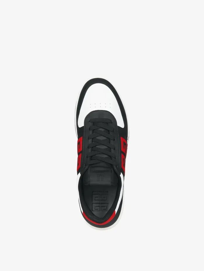 Givenchy G4 Sneakers In Leather Blackwhitered Men Sneakers Givenchy G4 Sneakers In Leather Blackwhitered Men Sneakers