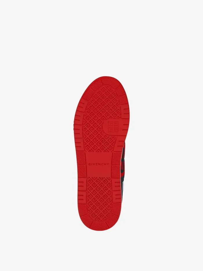 Givenchy G4 Sneakers In Leather Blackwhitered Men Sneakers Givenchy G4 Sneakers In Leather Blackwhitered Men Sneakers