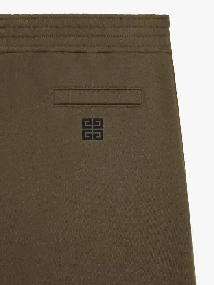 Givenchy GIVENCHY Archetype Bermuda Shorts In Fleece Khaki Men Pants and Shorts