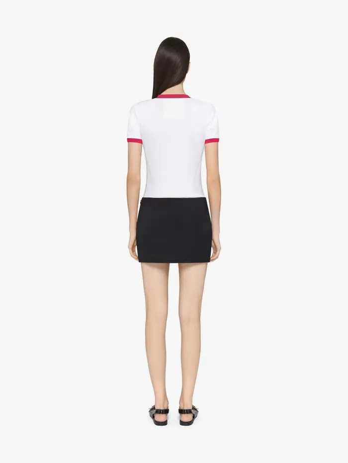 Givenchy GIVENCHY Archetype Slim Fit Tshirt In Cotton Raspberry Women TShirts