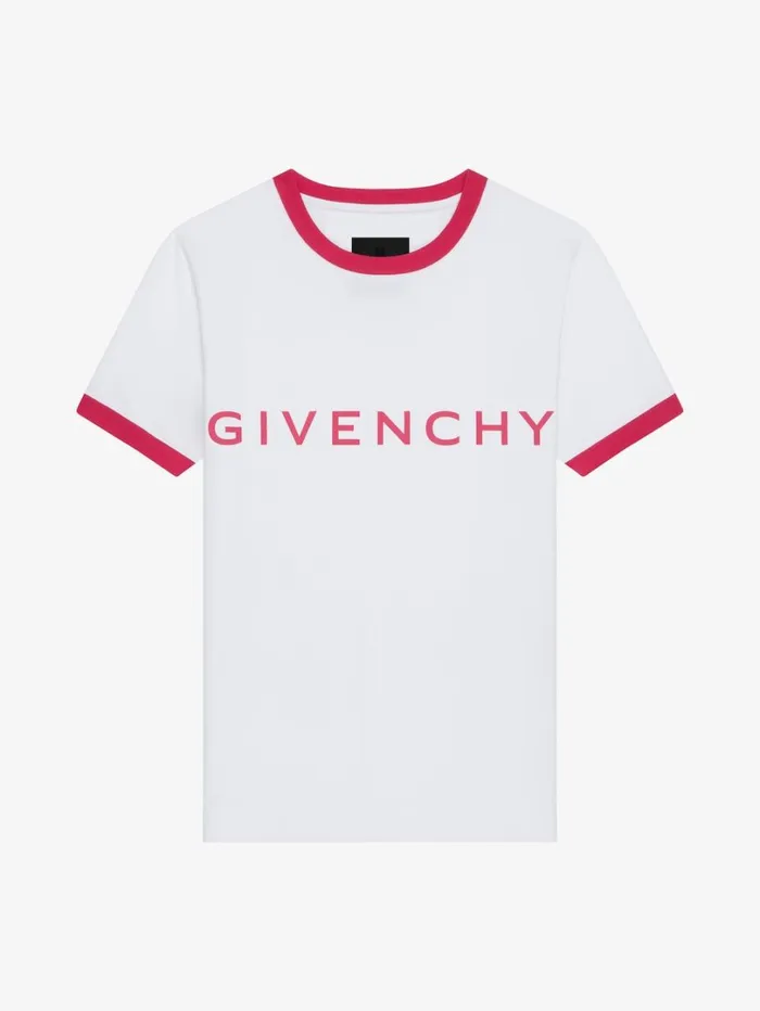Givenchy GIVENCHY Archetype Slim Fit Tshirt In Cotton Raspberry Women TShirts