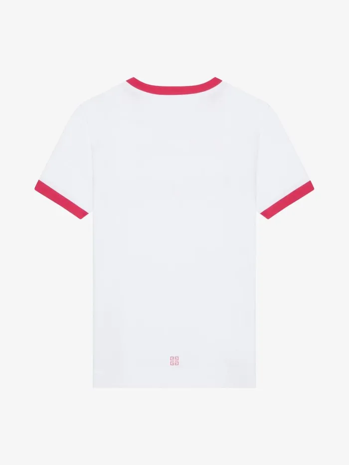 Givenchy GIVENCHY Archetype Slim Fit Tshirt In Cotton Raspberry Women TShirts