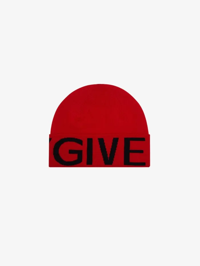 Givenchy GIVENCHY Beanie In Wool Red Men Beanies and Caps