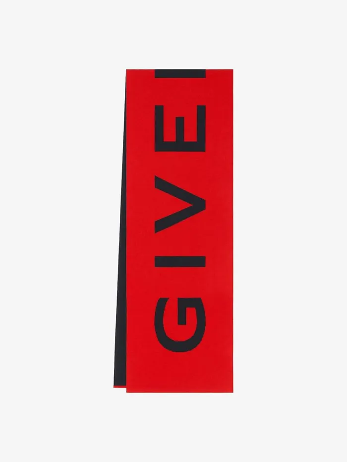 Givenchy GIVENCHY Scarf In Wool Red Men Scarves and Ties