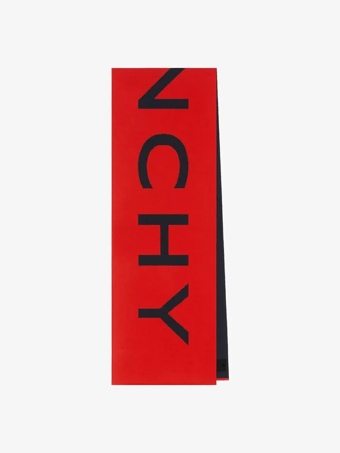 Givenchy GIVENCHY Scarf In Wool Red Men Scarves and Ties Givenchy GIVENCHY Scarf In Wool Red Men Scarves and Ties
