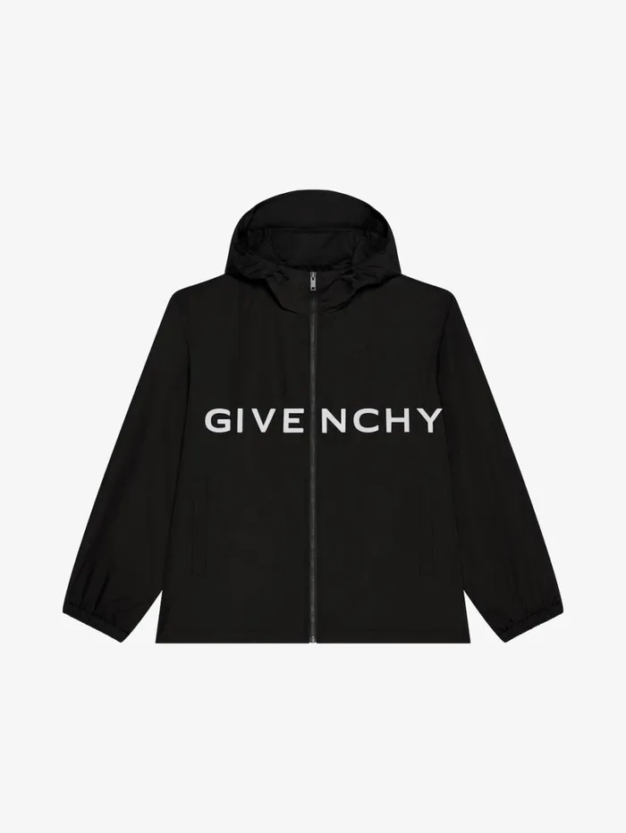 Givenchy GIVENCHY Windbreaker In Technical Fabric Black Men Outerwear and Blousons