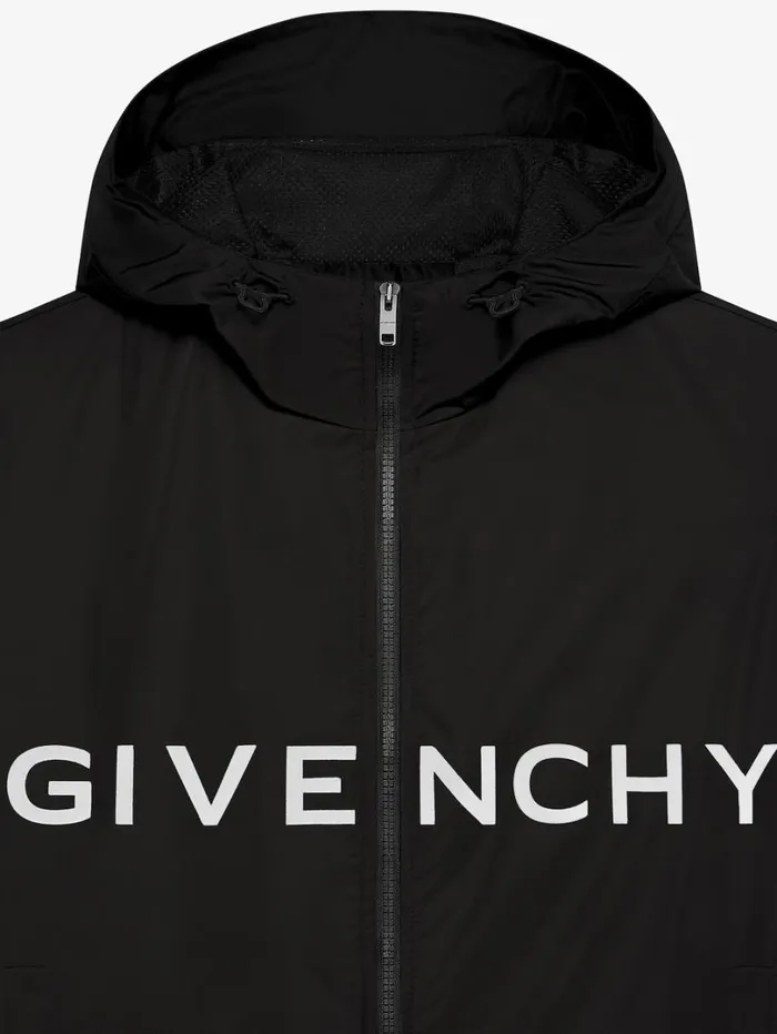 Givenchy GIVENCHY Windbreaker In Technical Fabric Black Men Outerwear and Blousons