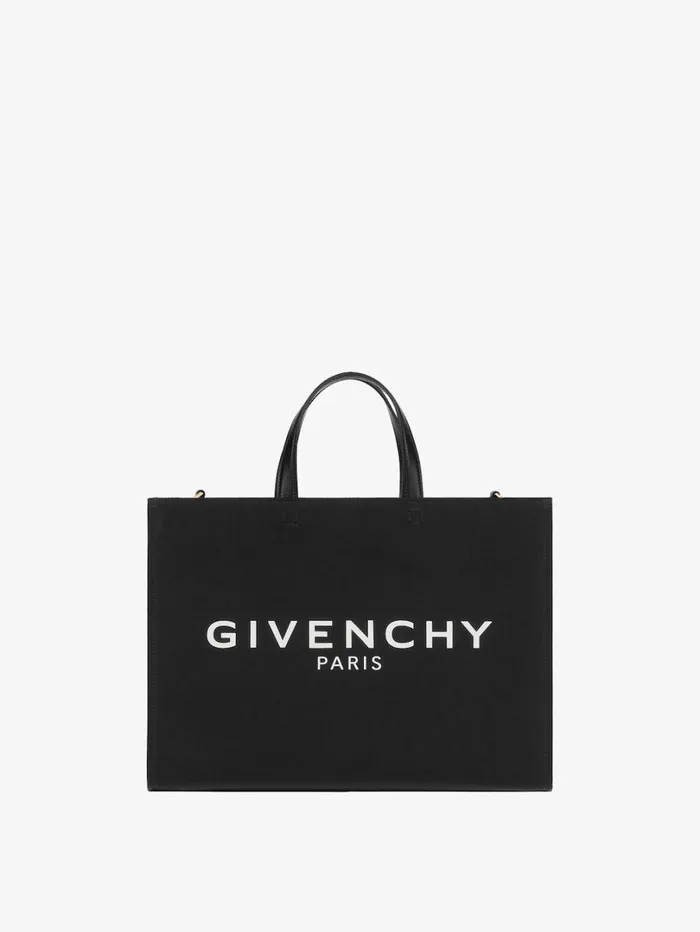 Givenchy Medium GTote Shopping Bag In Canvas Black Women Shoulder Bags