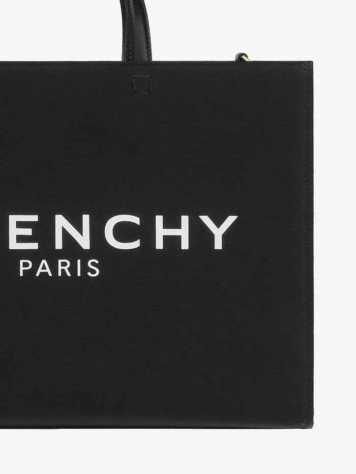 Givenchy Medium GTote Shopping Bag In Canvas Black Women Shoulder Bags Givenchy Medium GTote Shopping Bag In Canvas Black Women Shoulder Bags