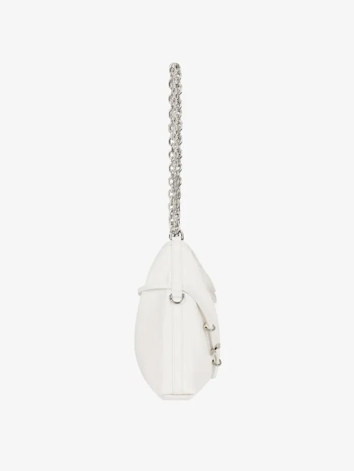 Givenchy Medium Voyou Chain Bag In Leather Ivory Women Shoulder Bags Givenchy Medium Voyou Chain Bag In Leather Ivory Women Shoulder Bags