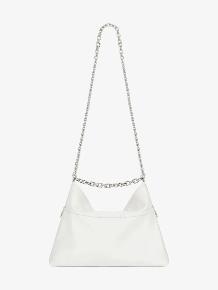 Givenchy Medium Voyou Chain Bag In Leather Ivory Women Shoulder Bags Givenchy Medium Voyou Chain Bag In Leather Ivory Women Shoulder Bags