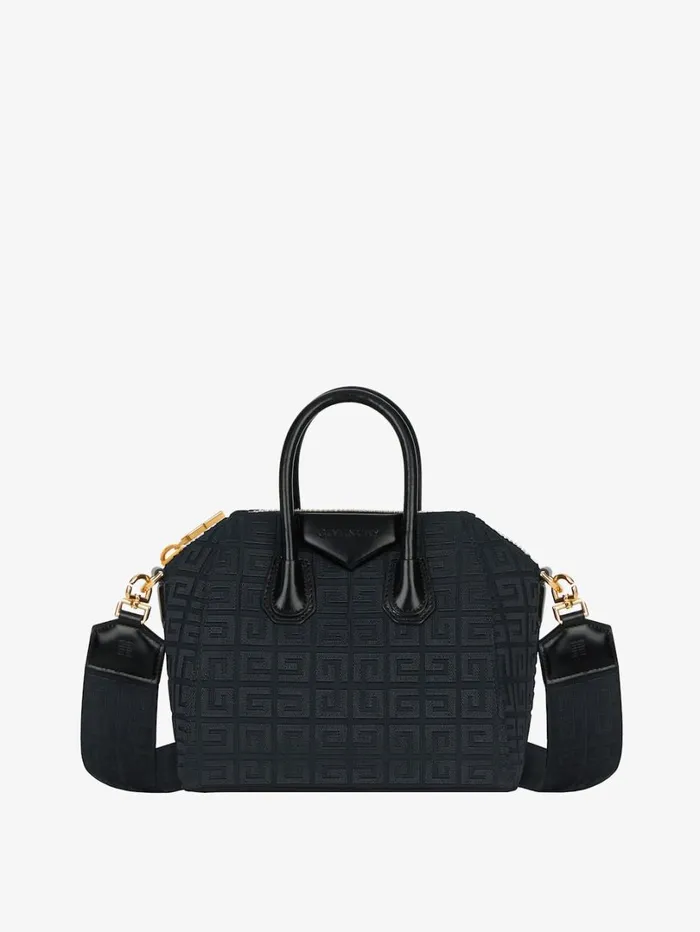 Givenchy Mini Antigona Bag In 4G Embroidered Canvas Black Women Crossbody Bags Givenchy Mini Antigona Bag In 4G Embroidered Canvas Black Women Crossbody Bags