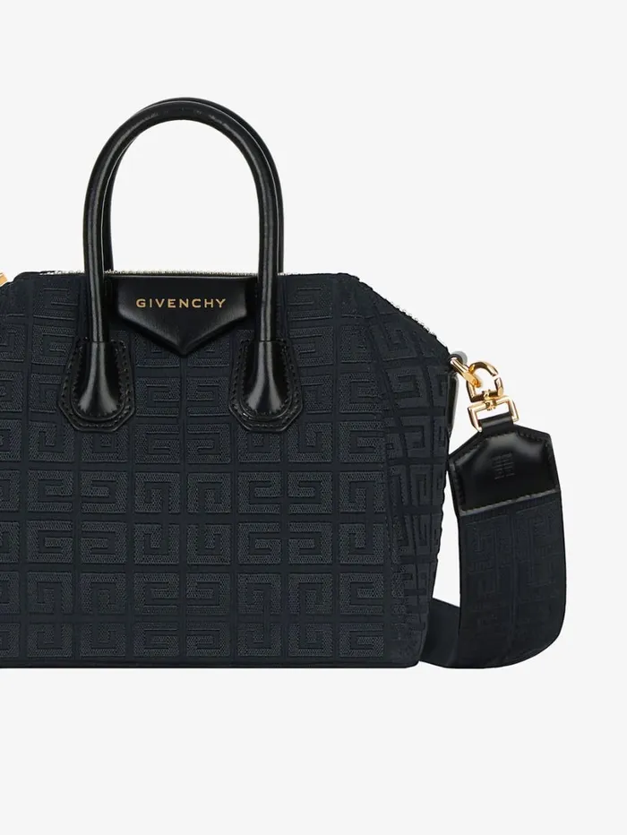 Givenchy Mini Antigona Bag In 4G Embroidered Canvas Black Women Crossbody Bags Givenchy Mini Antigona Bag In 4G Embroidered Canvas Black Women Crossbody Bags