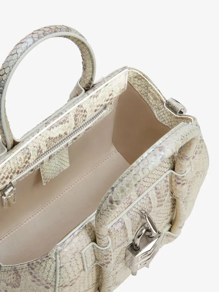 Givenchy Mini Antigona Lock Bag In Python With Pearl Effect Dusty Golden Women Crossbody Bags Givenchy Mini Antigona Lock Bag In Python With Pearl Effect Dusty Golden Women Crossbody Bags