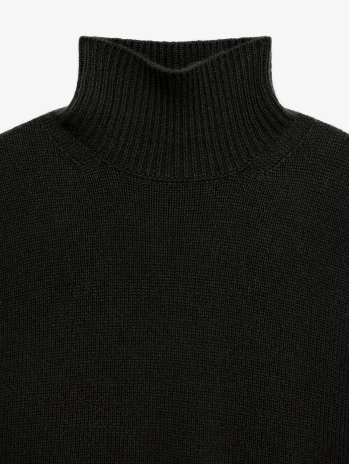 Givenchy Oversized Turtleneck Sweater In Cashmere Black Men Knitwear