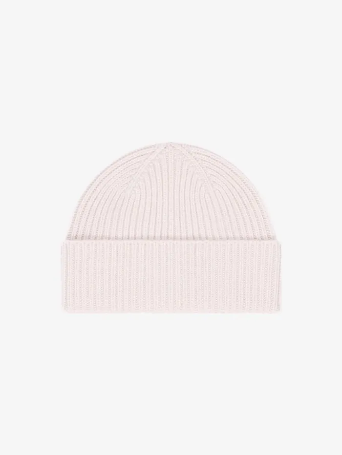 Givenchy Ribbed Beanie In Wool And Cashmere Powder Women Beanies and Caps Givenchy Ribbed Beanie In Wool And Cashmere Powder Women Beanies and Caps
