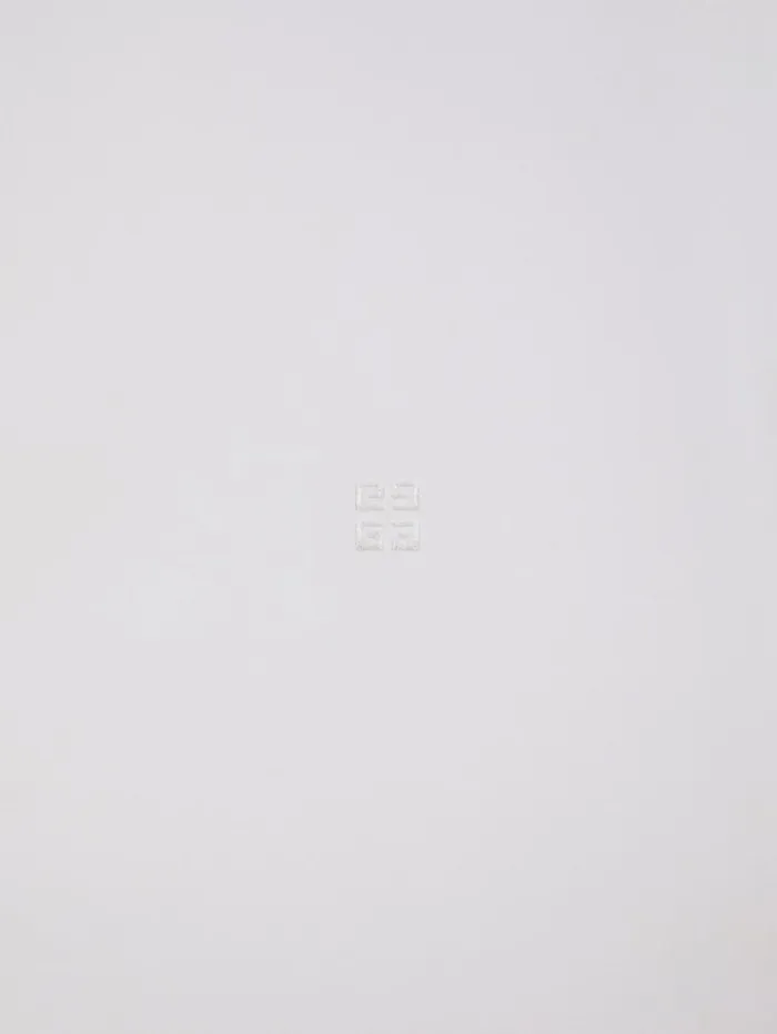 Givenchy Shirt In 4G Embroidered Poplin White Men Shirts