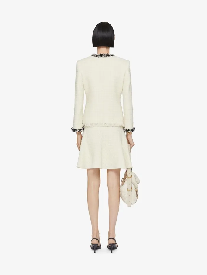 Givenchy Skirt In Tweed Ecru Women Skirts
