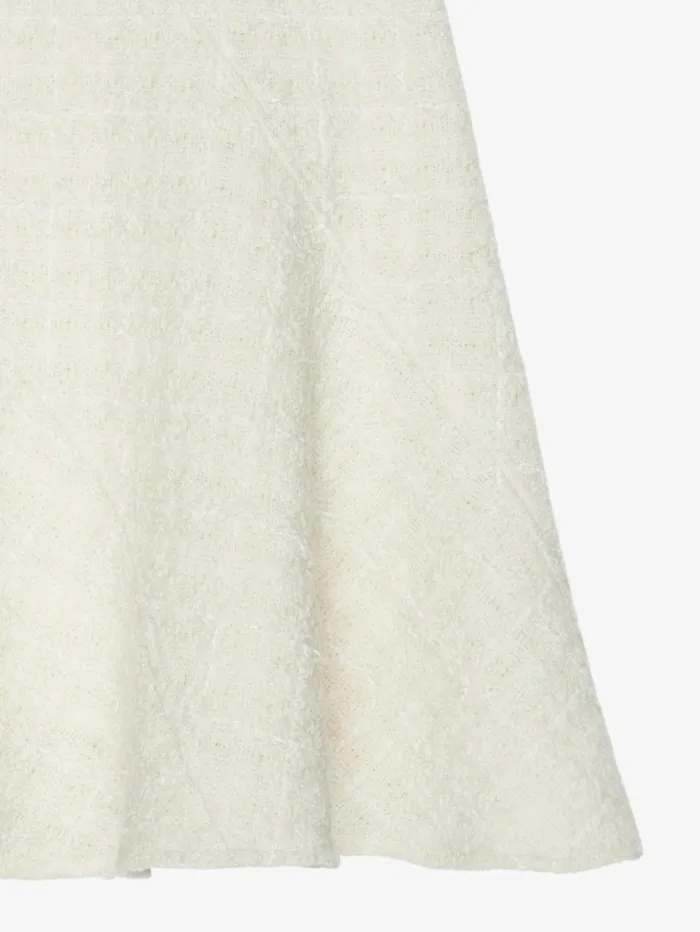 Givenchy Skirt In Tweed Ecru Women Skirts