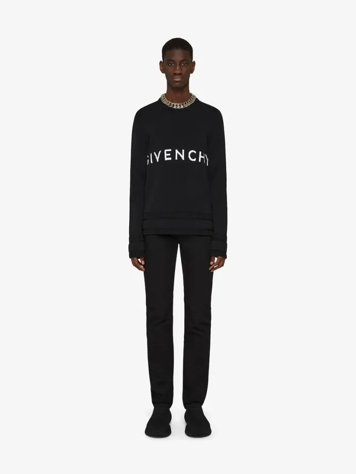 Givenchy Slim Fit Jeans In Denim Black Men Pants and Shorts