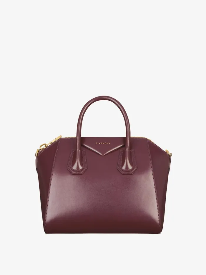 Givenchy Small Antigona Bag In Box Leather Oxblood Red Women Antigona
