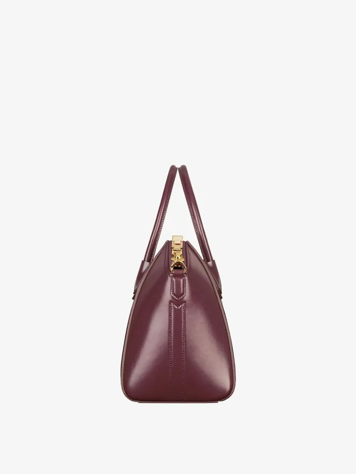 Givenchy Small Antigona Bag In Box Leather Oxblood Red Women Antigona Givenchy Small Antigona Bag In Box Leather Oxblood Red Women Antigona