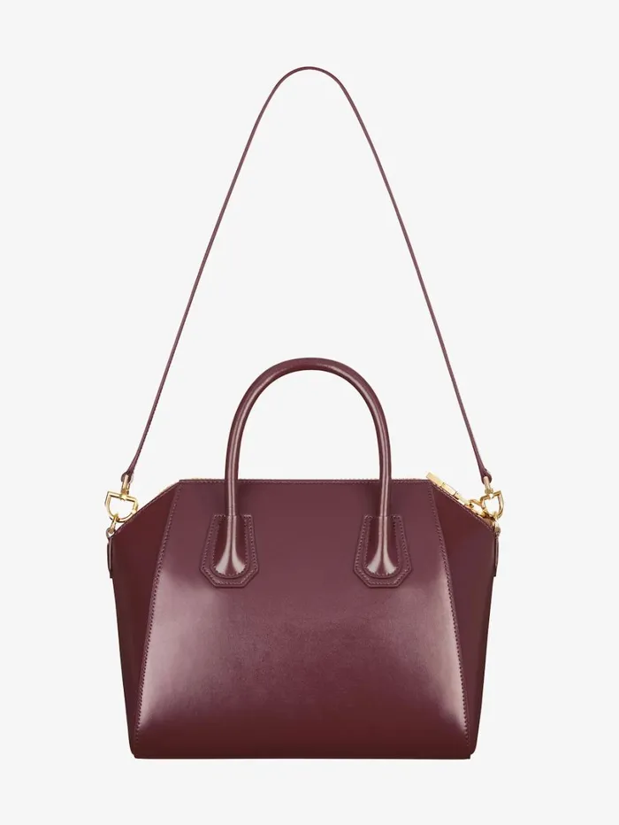 Givenchy Small Antigona Bag In Box Leather Oxblood Red Women Antigona Givenchy Small Antigona Bag In Box Leather Oxblood Red Women Antigona