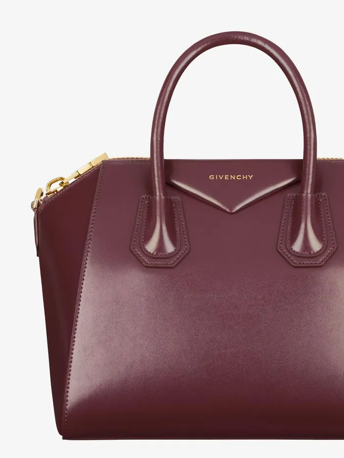 Givenchy Small Antigona Bag In Box Leather Oxblood Red Women Antigona Givenchy Small Antigona Bag In Box Leather Oxblood Red Women Antigona