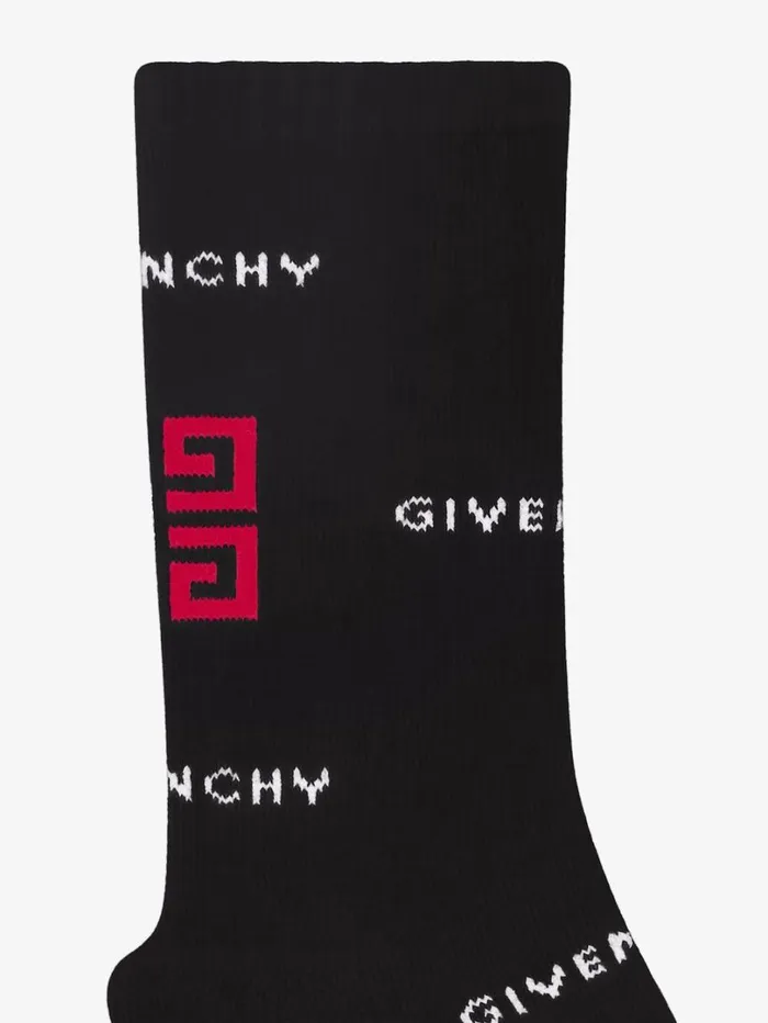 Givenchy Socks In GIVENCHY 4G Jacquard Black Men Baby 1 Month To 3 Years