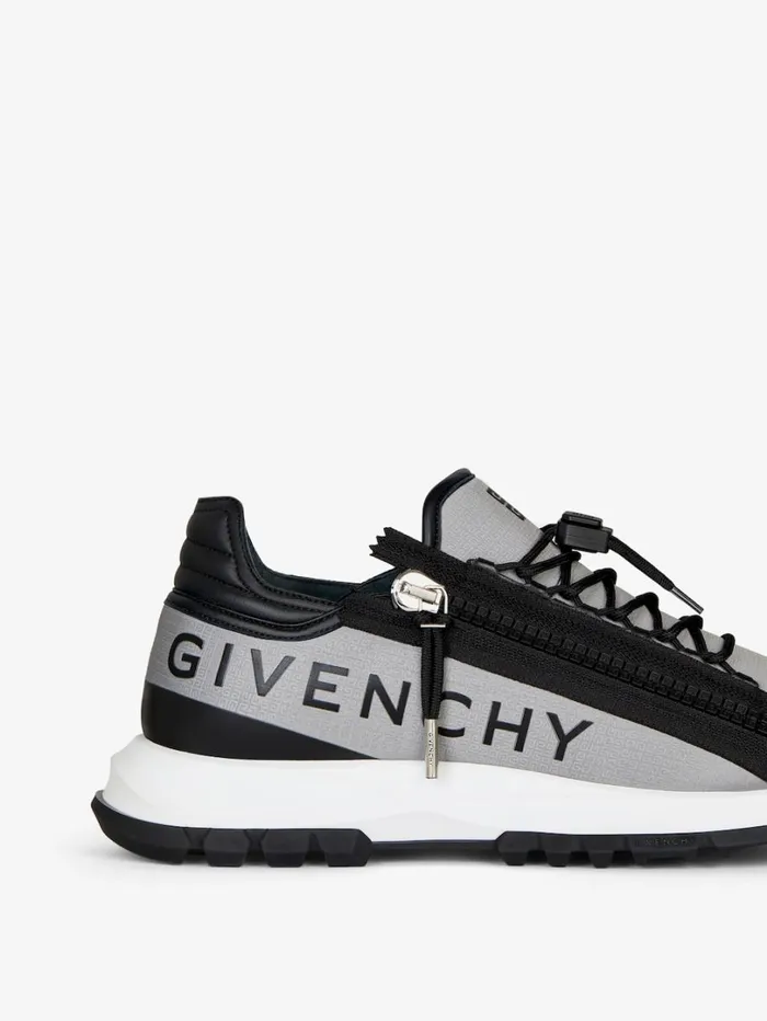 Givenchy Spectre Runner Sneakers In 4G Synthetic Fiber With Zip Greyblack Men Sneakers Givenchy Spectre Runner Sneakers In 4G Synthetic Fiber With Zip Greyblack Men Sneakers
