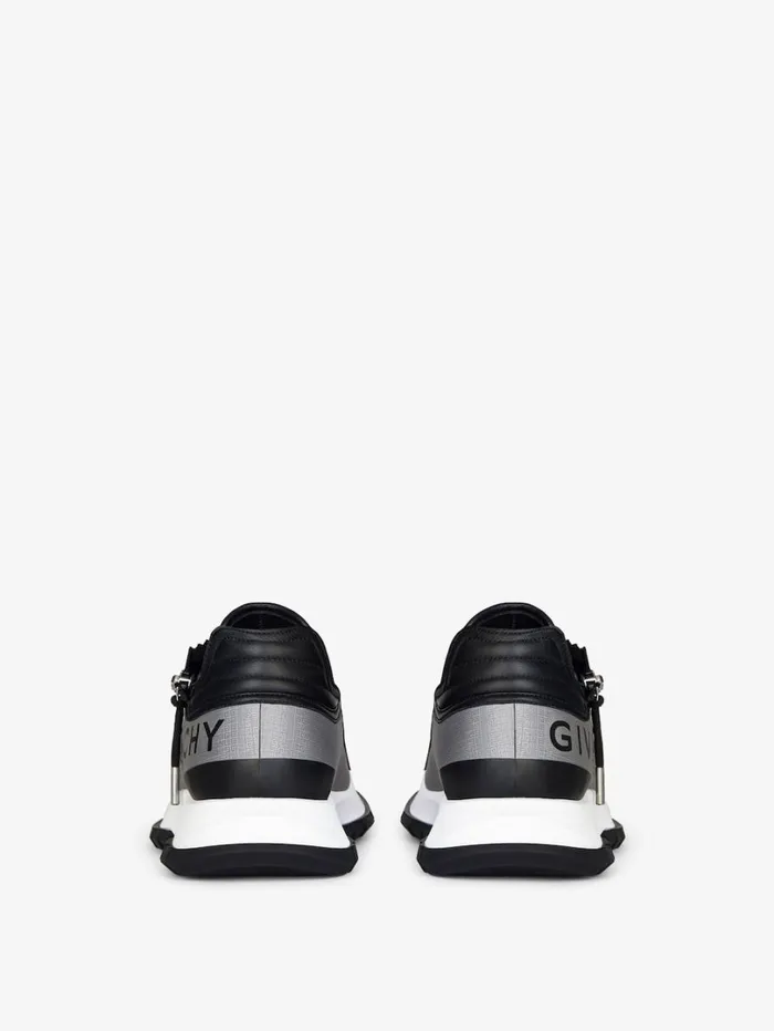 Givenchy Spectre Runner Sneakers In 4G Synthetic Fiber With Zip Greyblack Men Sneakers Givenchy Spectre Runner Sneakers In 4G Synthetic Fiber With Zip Greyblack Men Sneakers