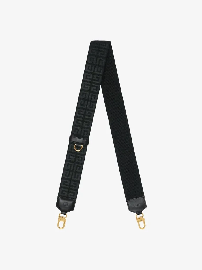 Givenchy Strap In 4G Embroidery Black Women Belts