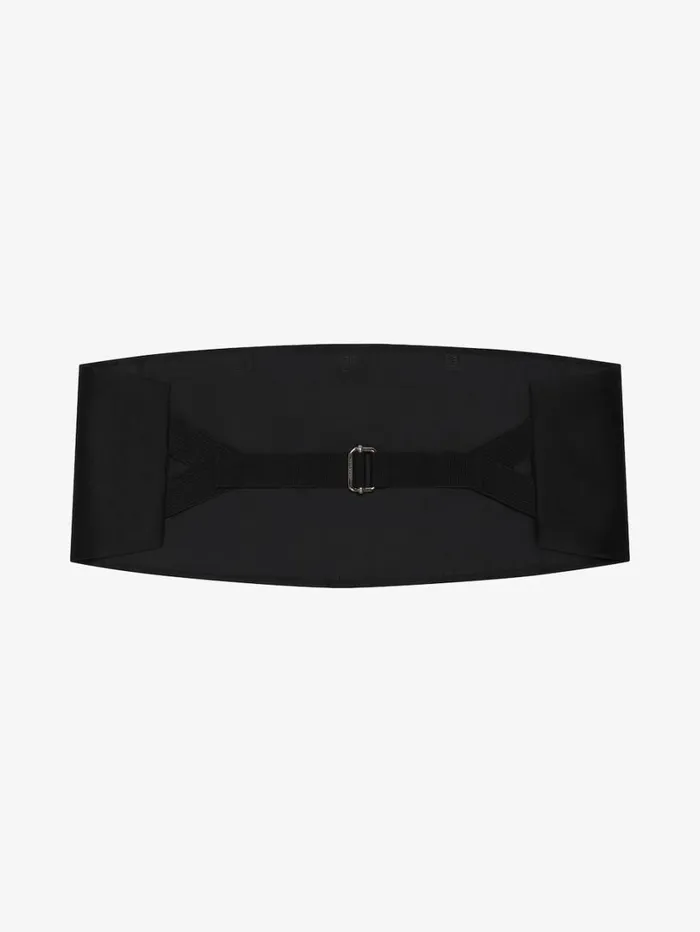 Givenchy Tuxedo Belt In Silk Black Men Scarves and Ties Givenchy Tuxedo Belt In Silk Black Men Scarves and Ties