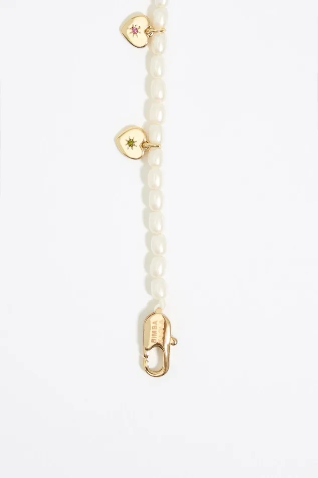 Gold Hearts And Pearls Bracelet Pearl Women Bimba Y Lola Jewelry Gold Hearts And Pearls Bracelet Pearl Women Bimba Y Lola Jewelry