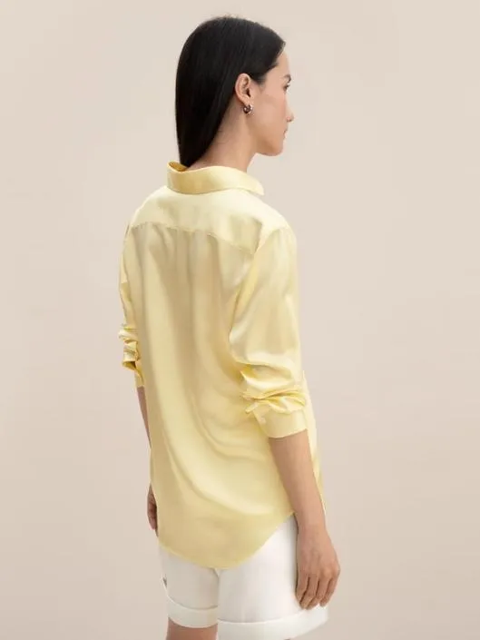 Golden Cocoon Tailored Shirt Women Blouses Lilysilk Shirts