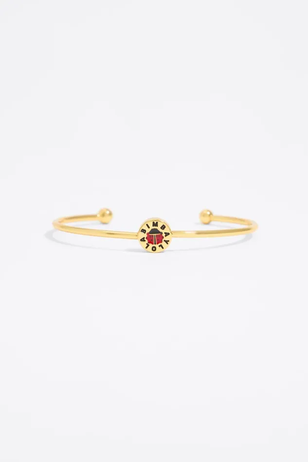 Golden Ladybug Logo Bracelet Red Women Bimba Y Lola Jewelry Golden Ladybug Logo Bracelet Red Women Bimba Y Lola Jewelry