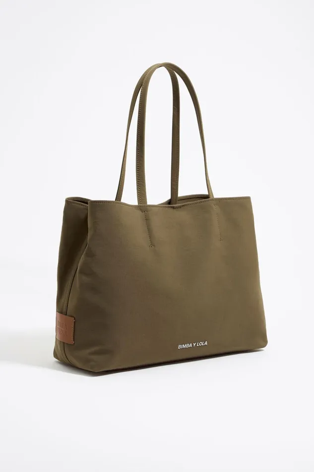 Grand Sac Shopping Chihuahua Gabardine Olive Olive Women Bimba Y Lola Shoppers