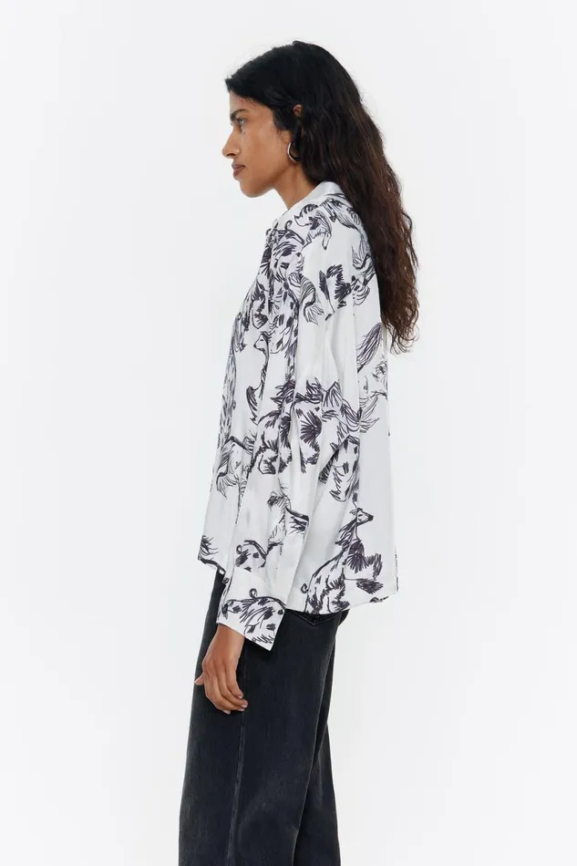Gray Greyhound Boxy Shirt Galgo Big Grey Women Bimba Y Lola Total Look Gray Greyhound Boxy Shirt Galgo Big Grey Women Bimba Y Lola Total Look